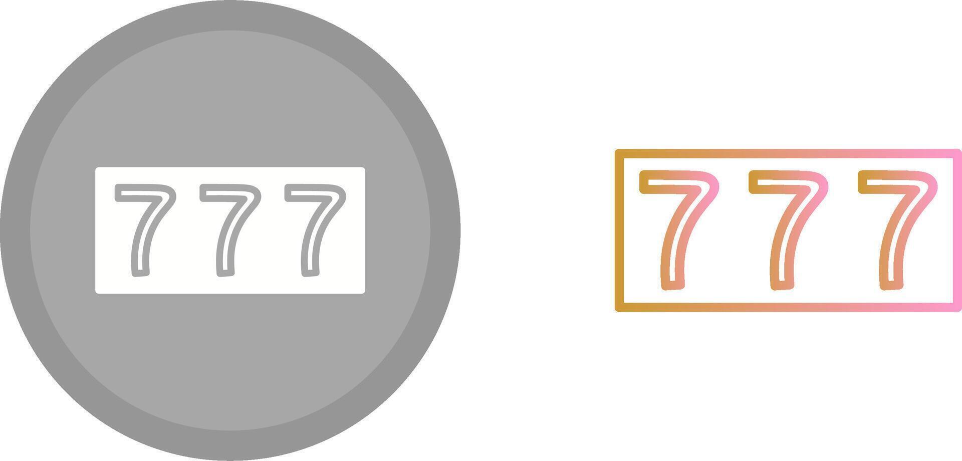 Triple Sevens Icon vector