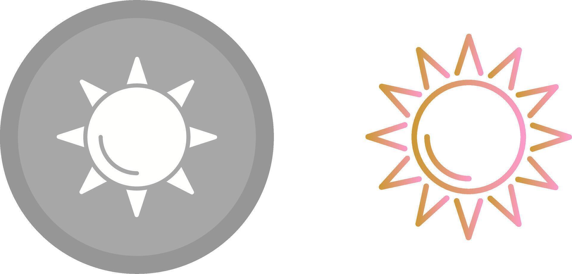 Sun I Icon vector