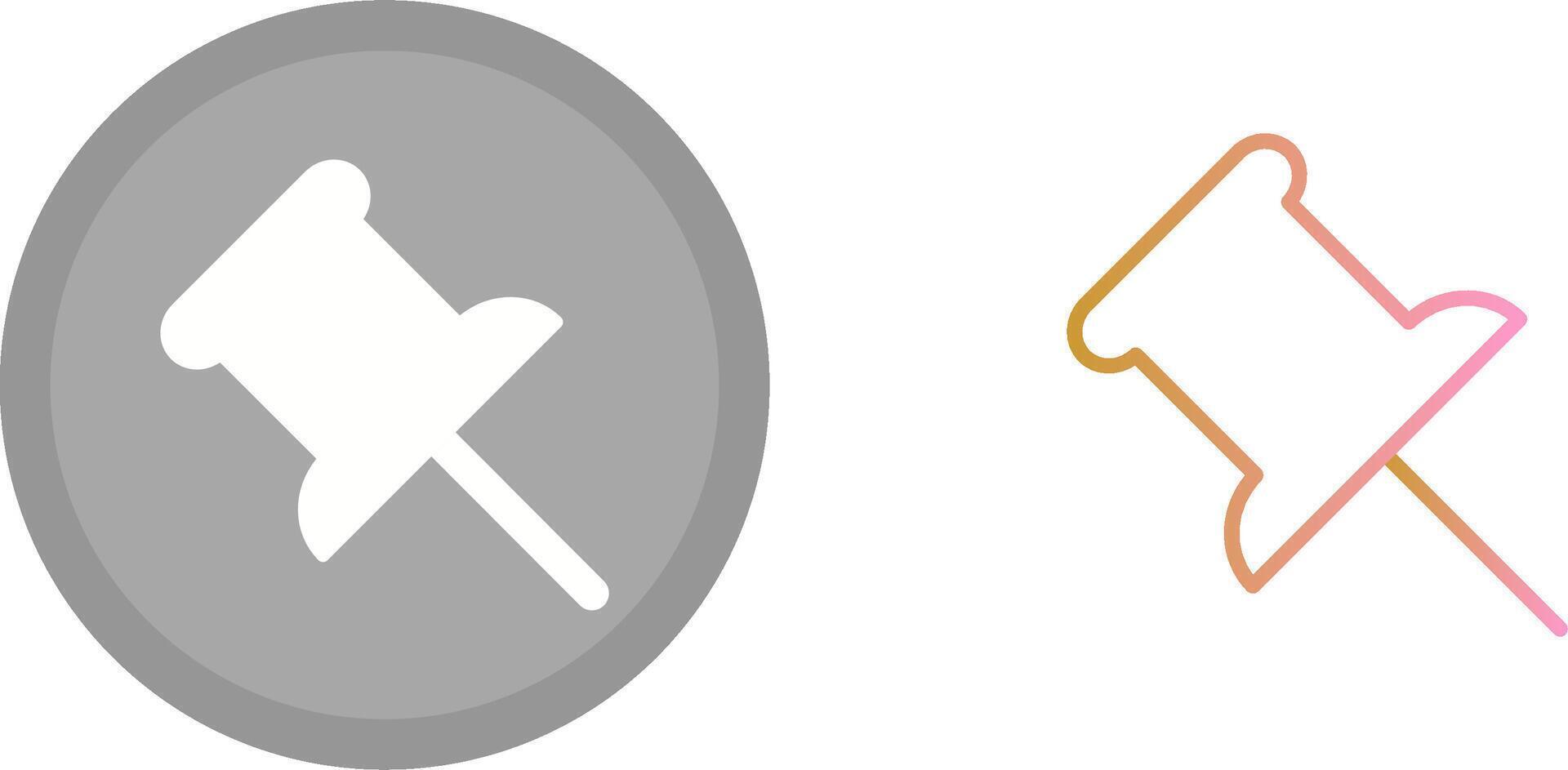 Push Pin Icon vector