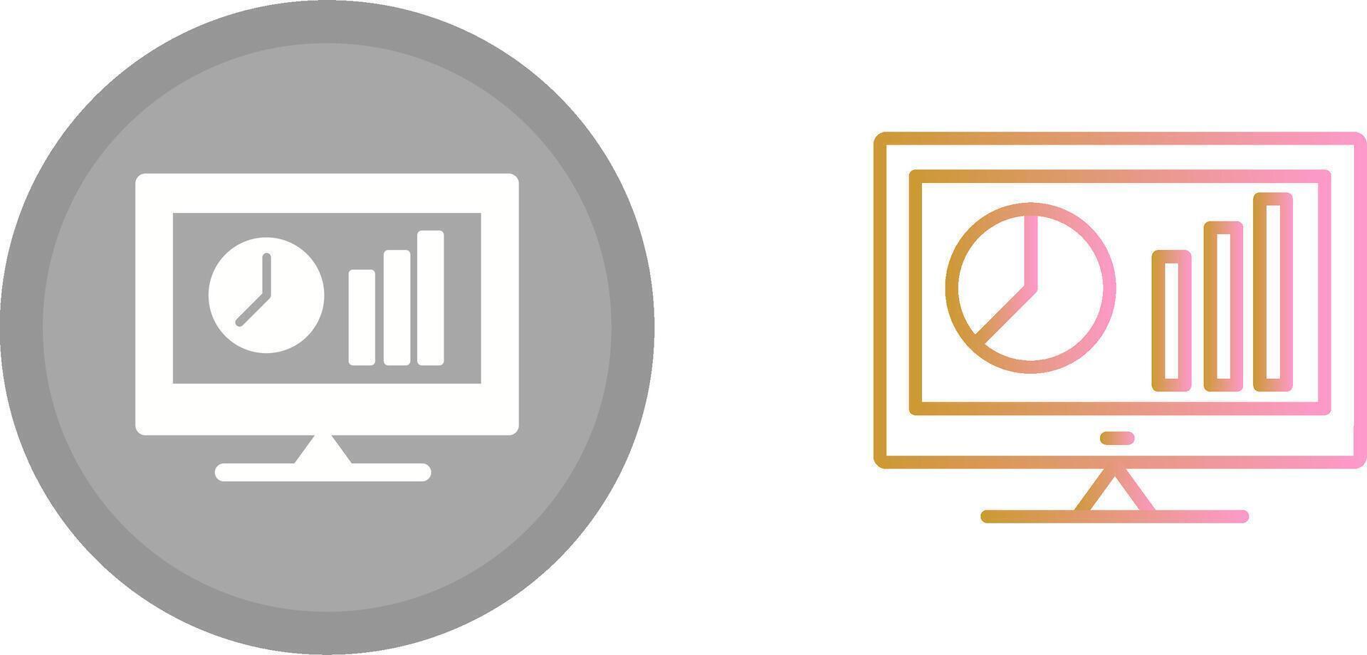 Online Stats Icon vector
