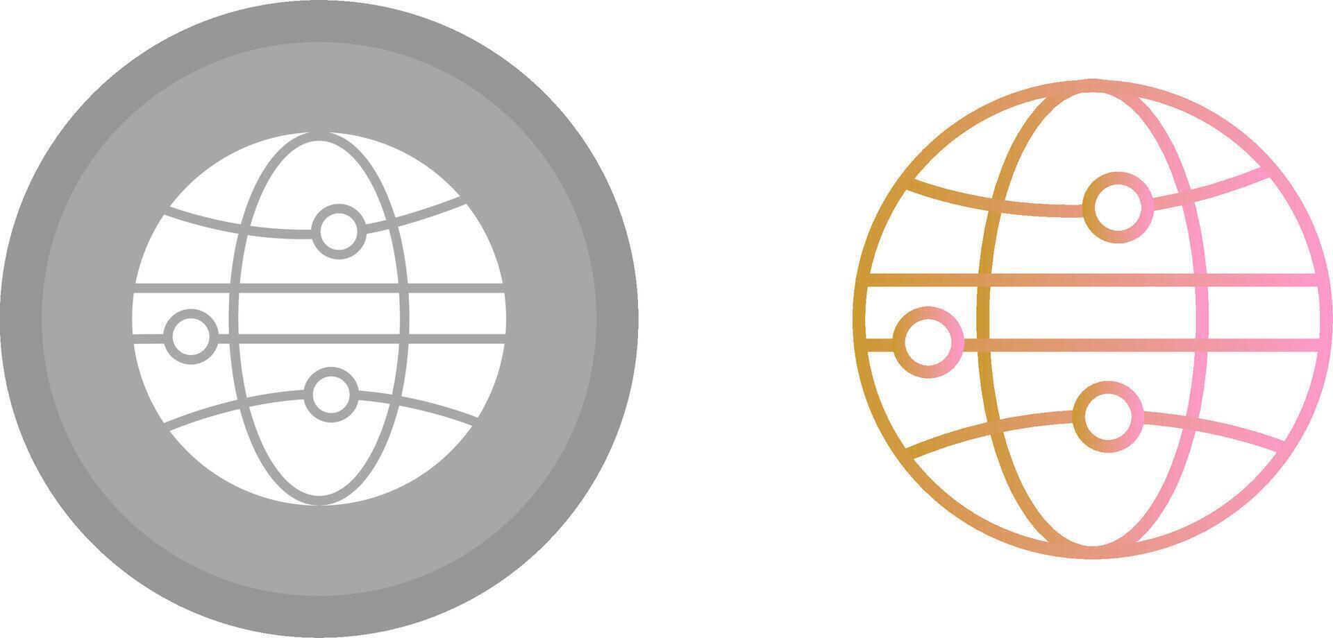 Globe III Icon vector