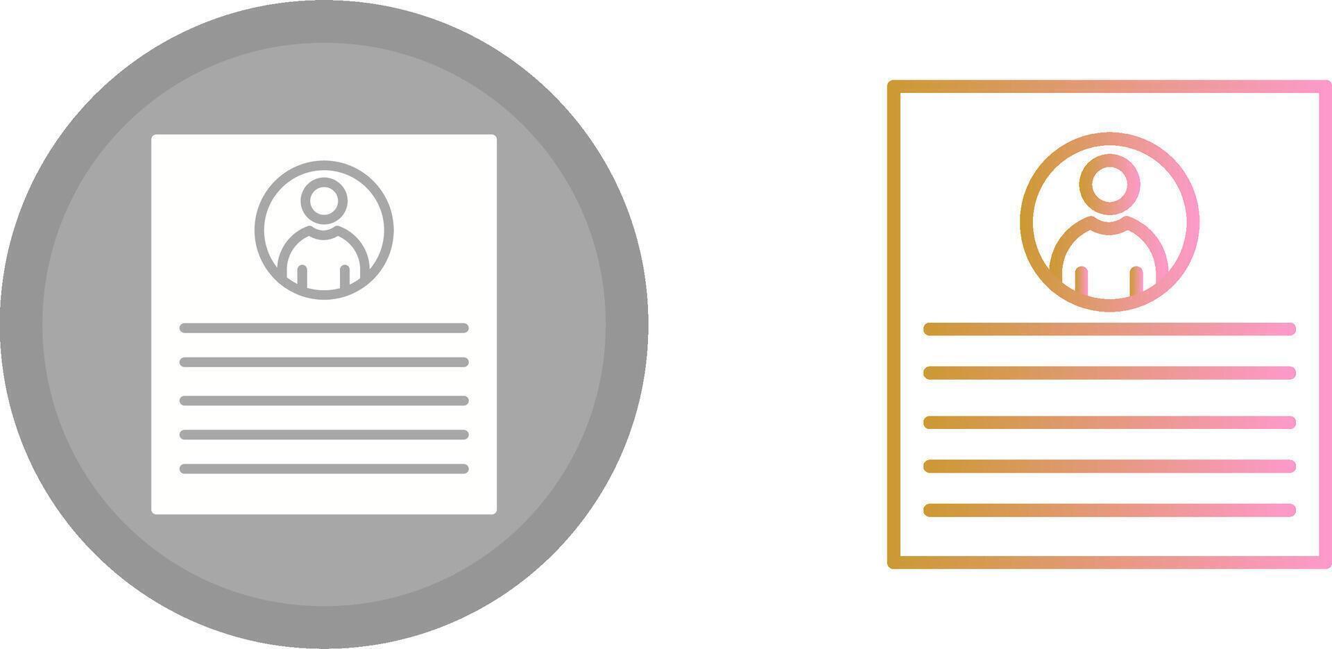 Client Profile Icon vector