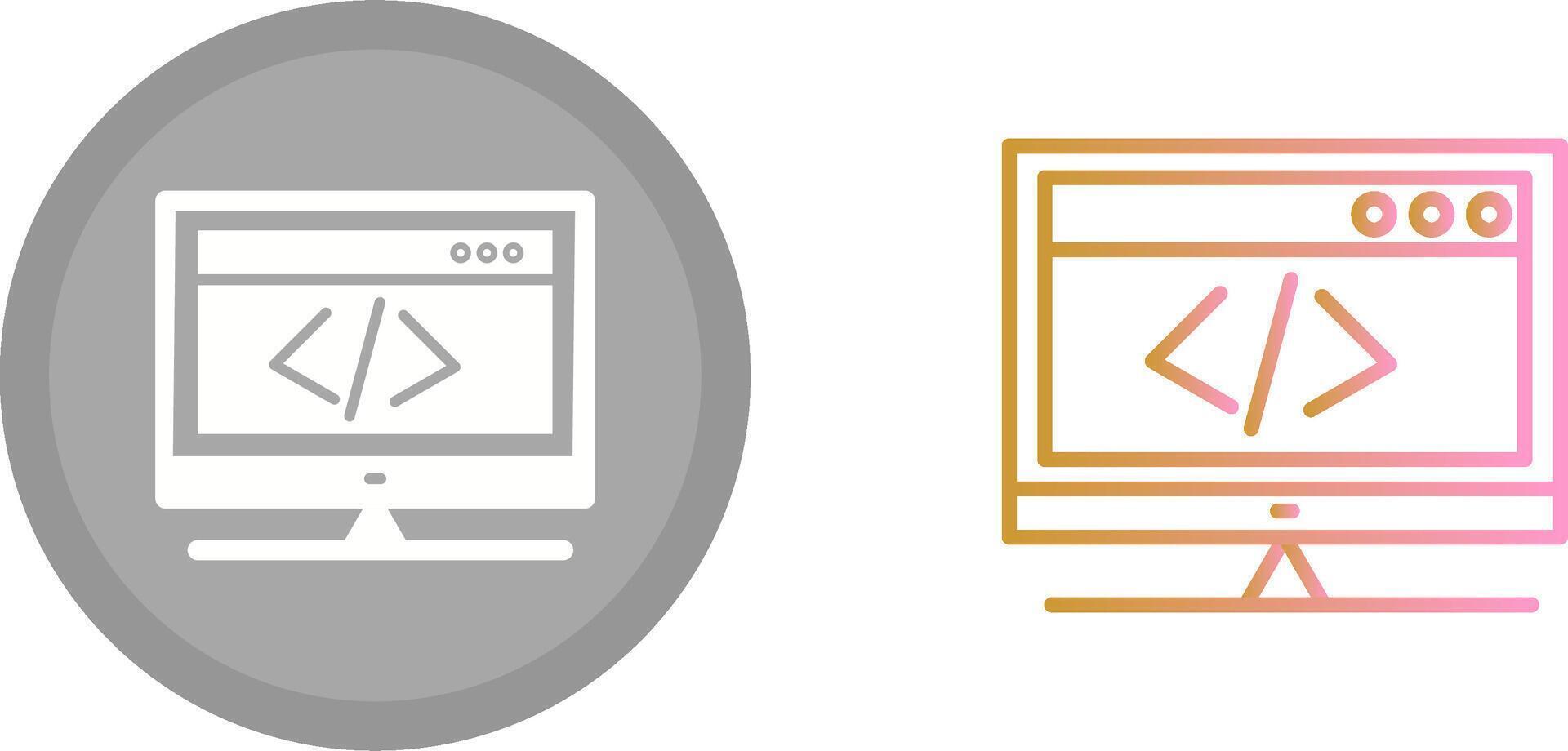 HTML Coding Icon vector