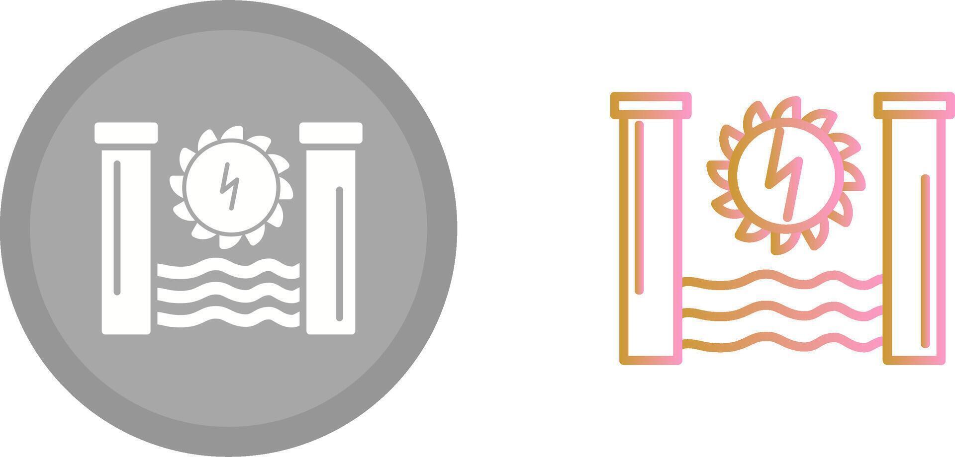 Hydro Power Icon vector
