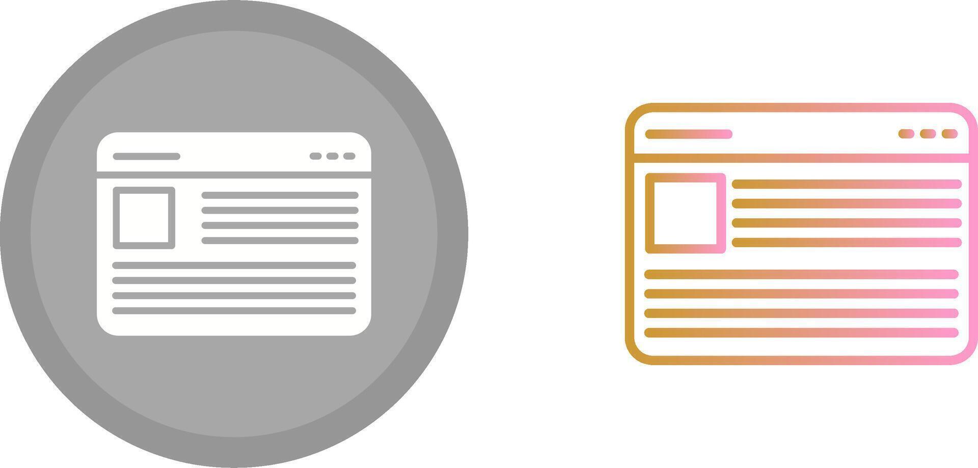 Blogging Services Icon vector
