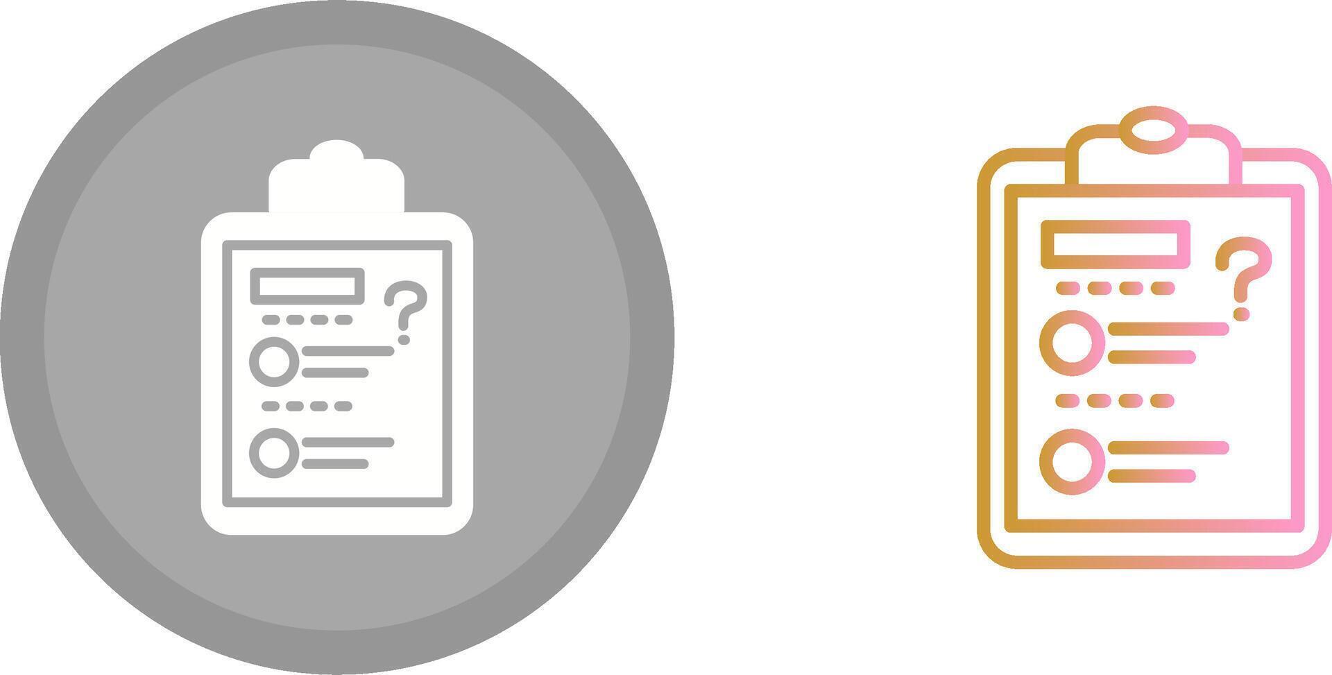 Solving Question Icon vector