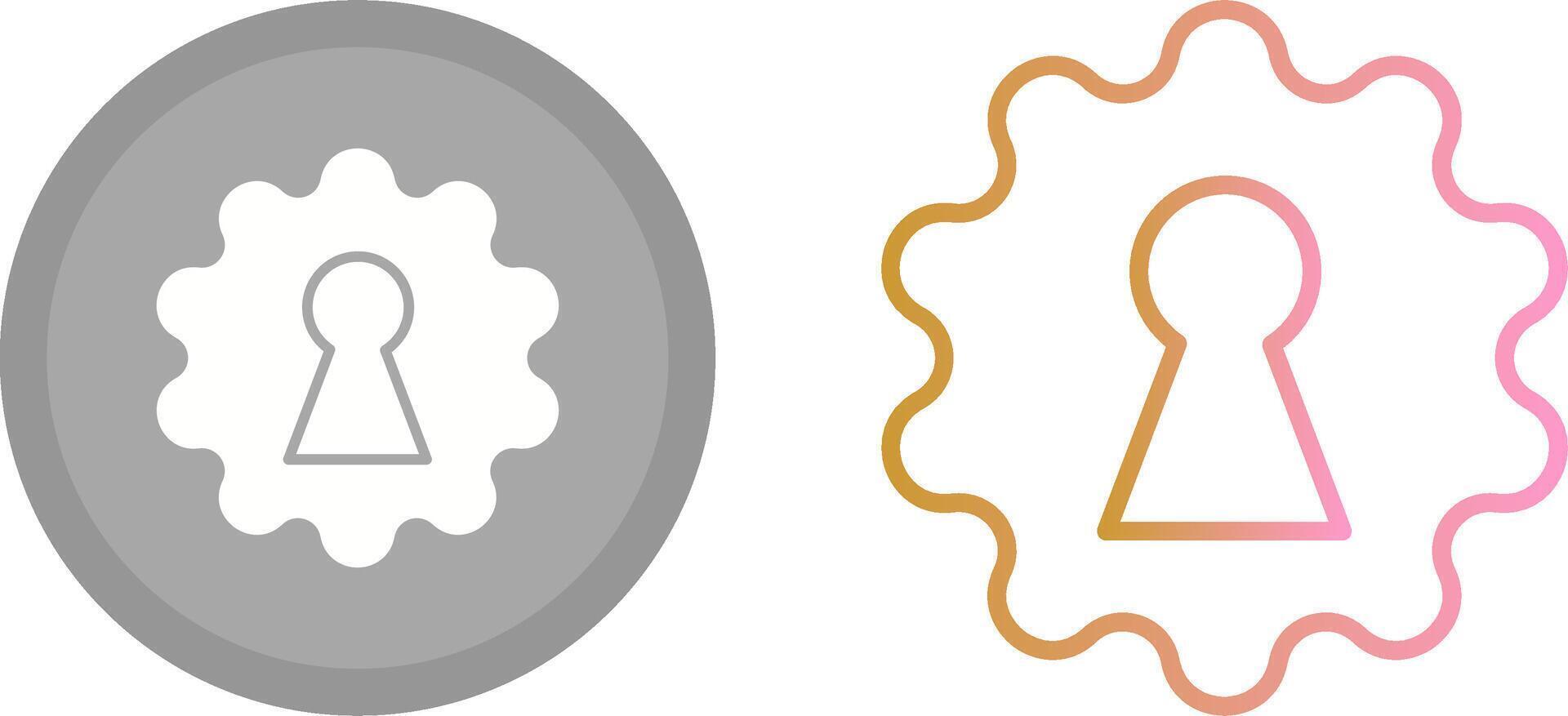 Key Hole Icon vector