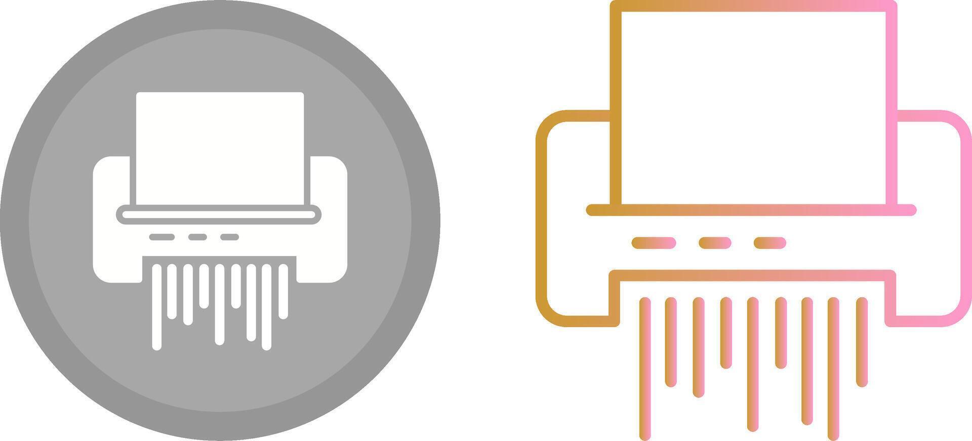 Paper Shredder Icon vector