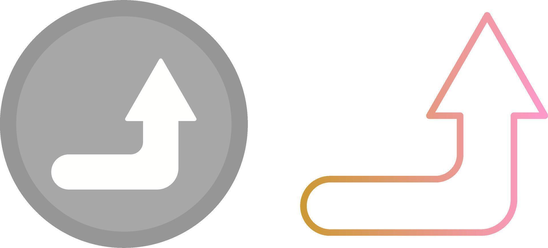 Turn Up Icon vector