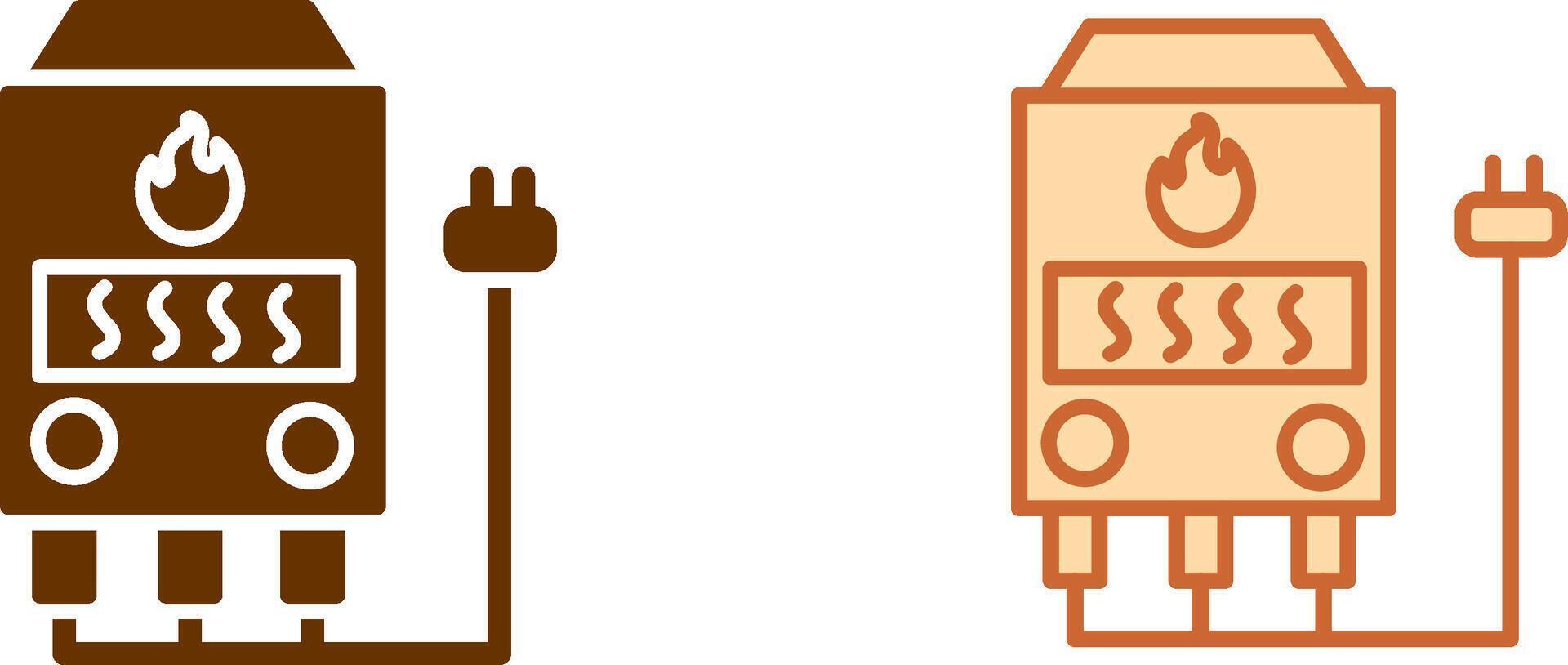Electric Furnace Icon vector