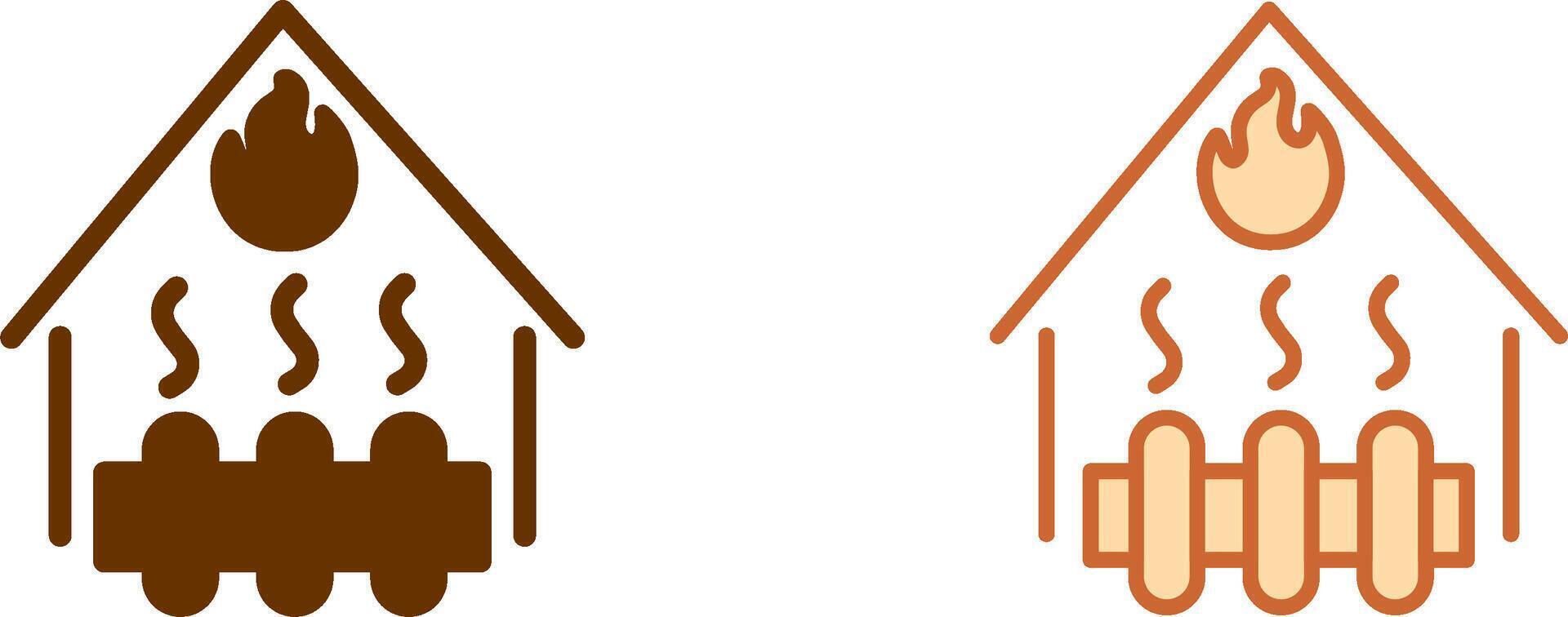 Heating System Icon vector