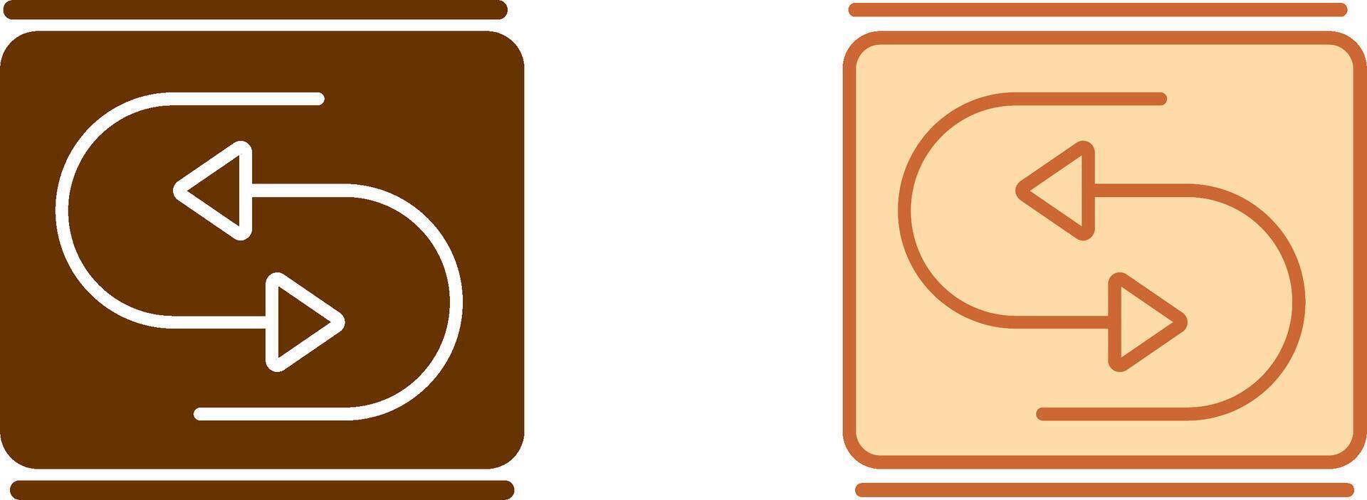 Reverse Arrow Icon vector