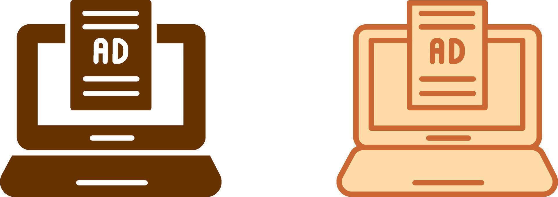 Internet Ads Icon vector