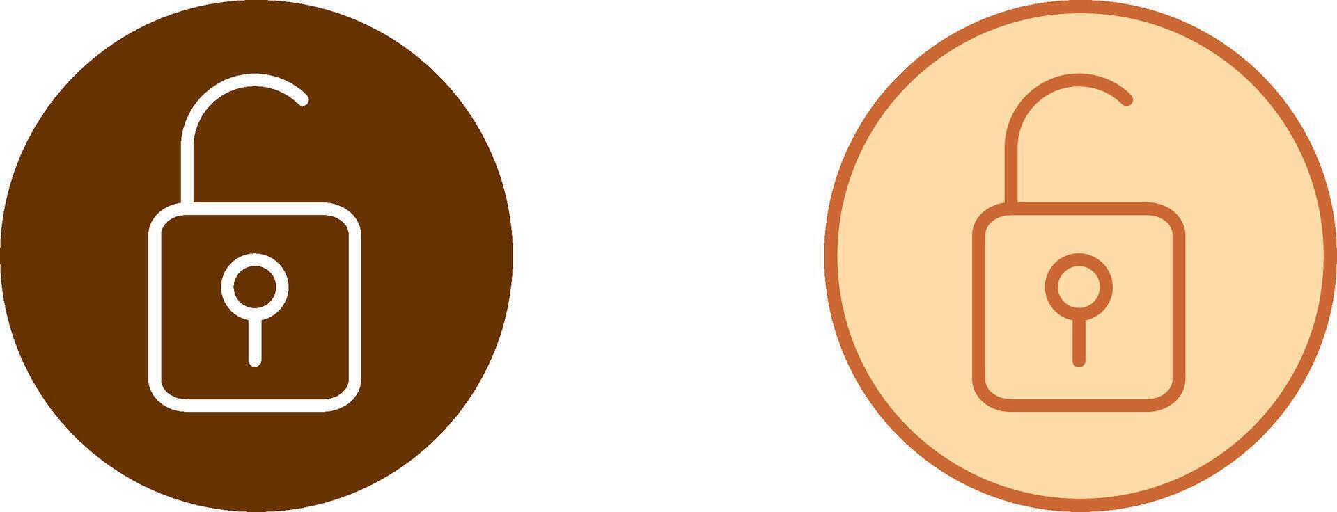 Open Lock Icon vector