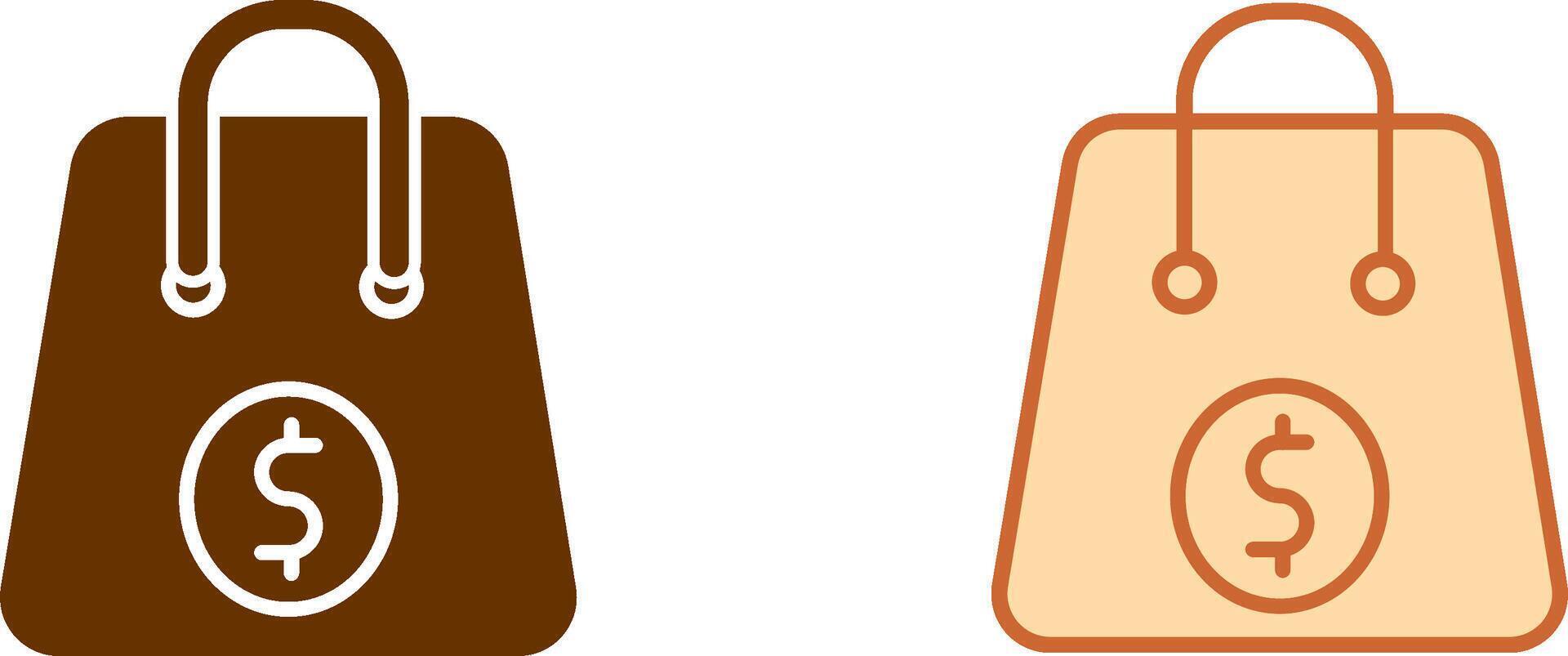 Items In a Bag Icon vector