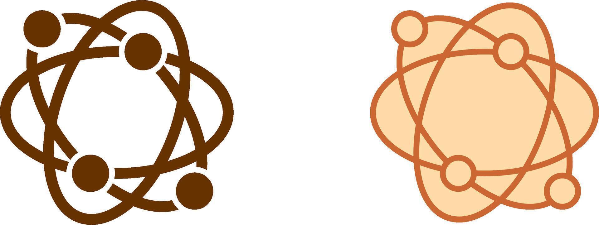 Atomic Structure Icon vector
