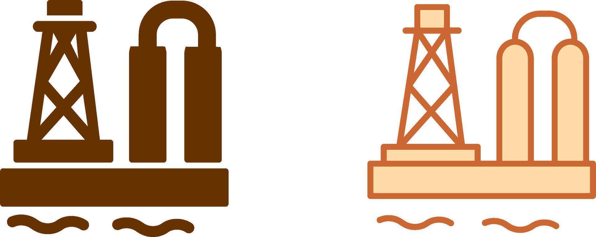 Oil Platform Icon vector