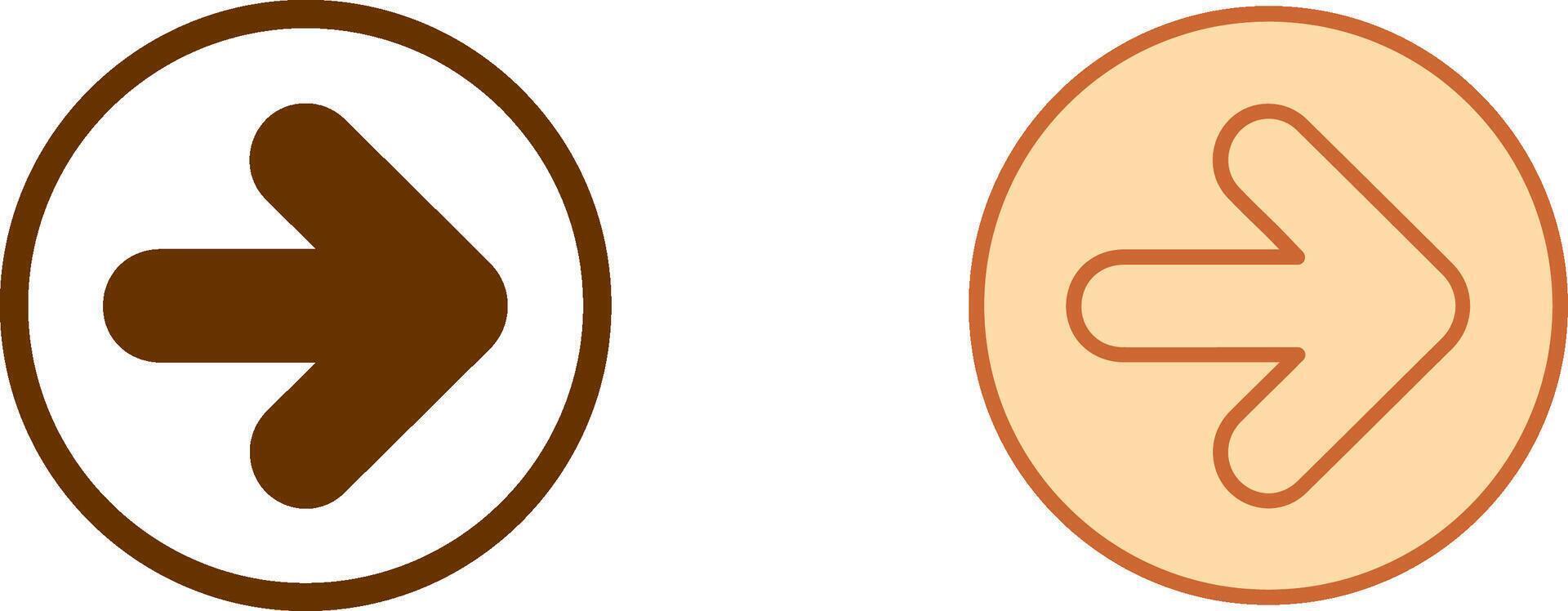 To Right Icon vector