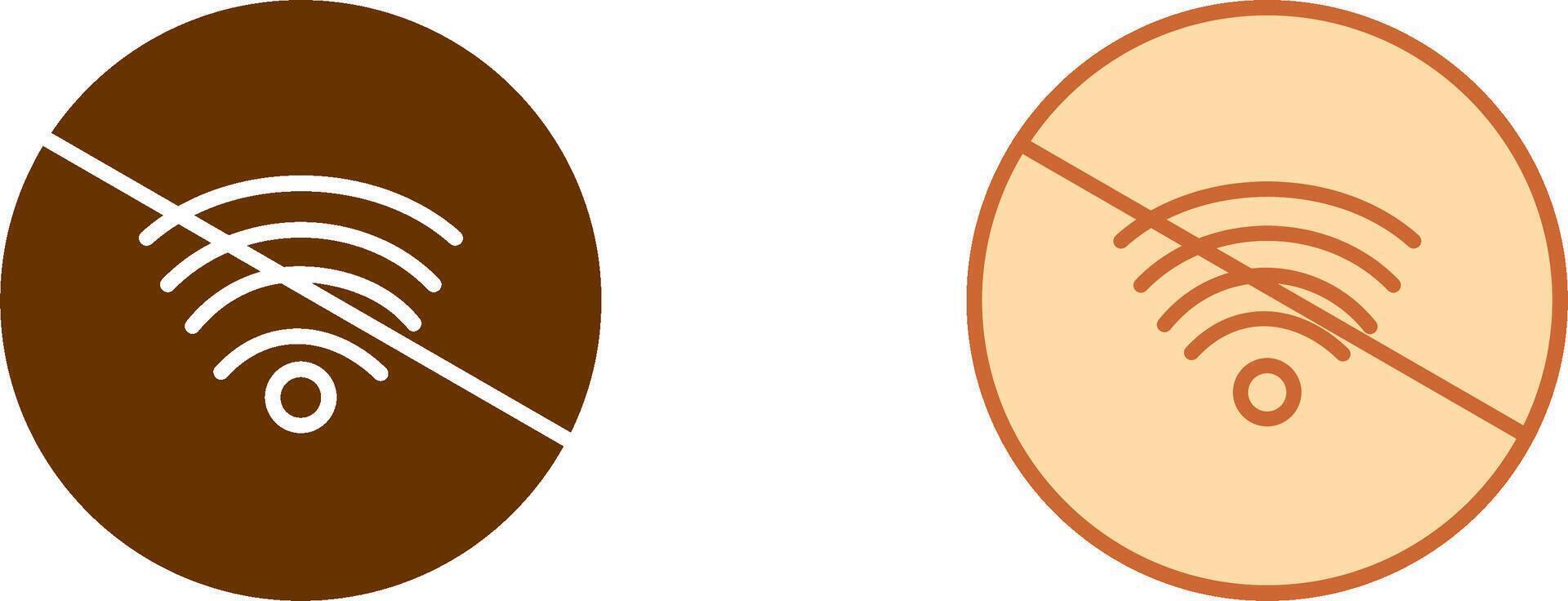 No Wifi Icon vector