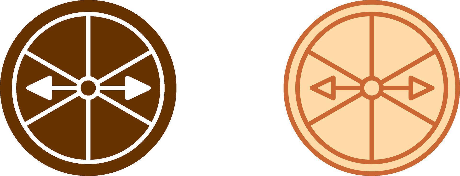 Roulette with Arrow Icon vector