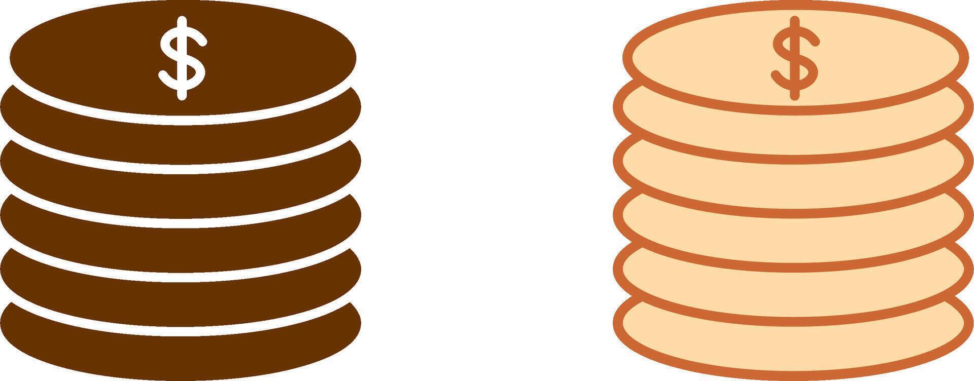 Stack of Coins Icon vector