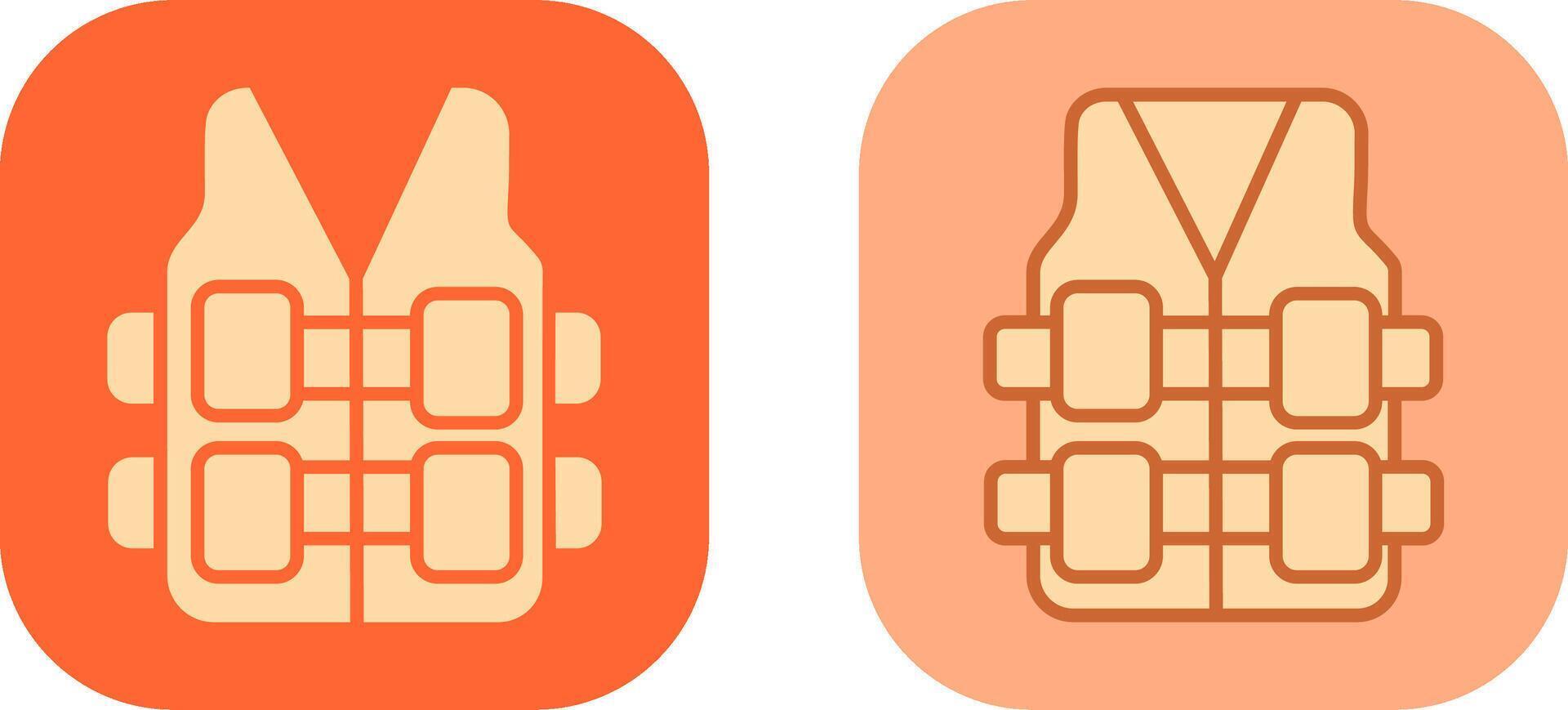 Bullet Proof Vest Icon vector