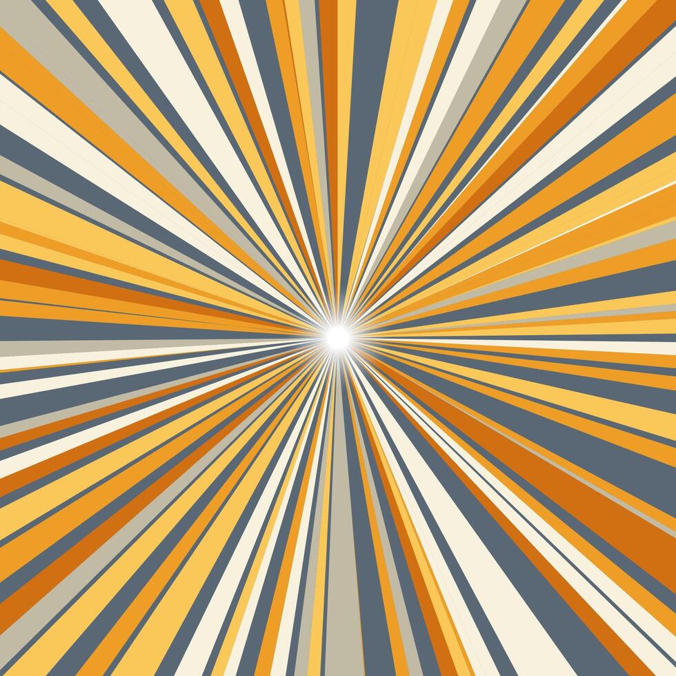 retro abstract sunburst background design vector