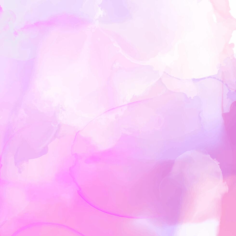 abstract hand painted pink and purple watercolour background vector