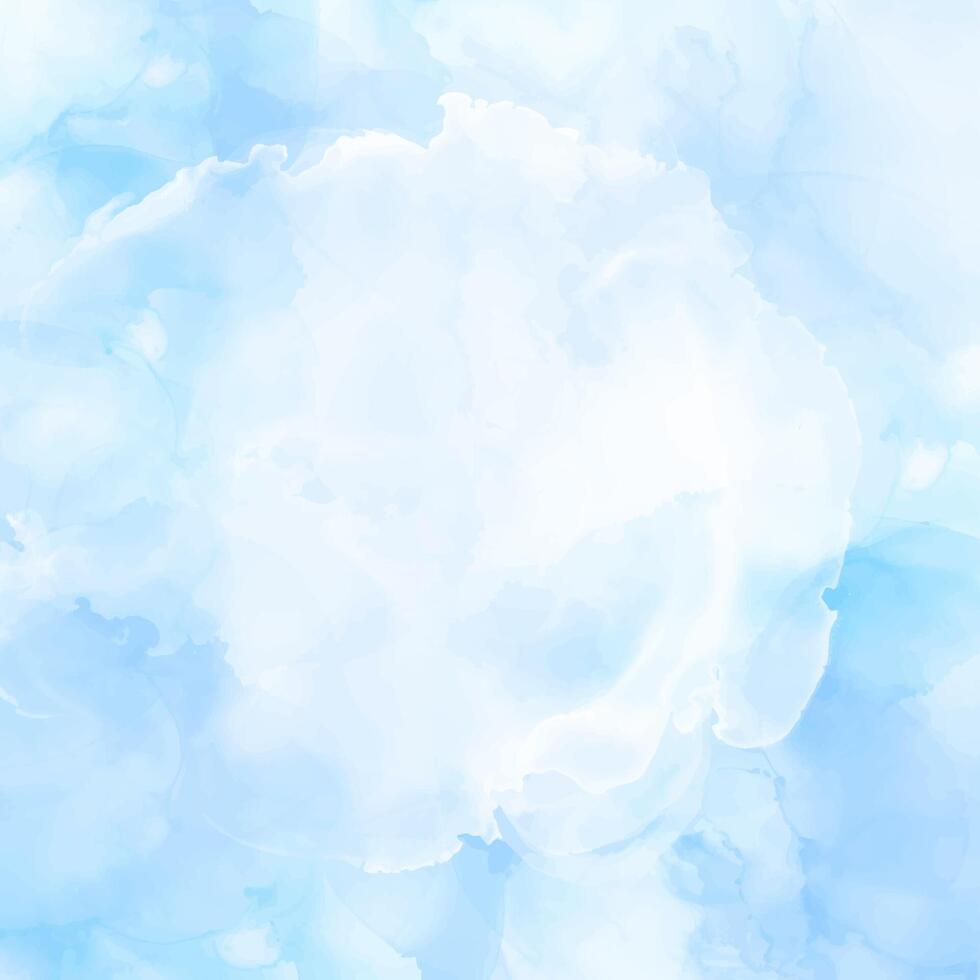 abstract hand painted pastel blue watercolour background vector