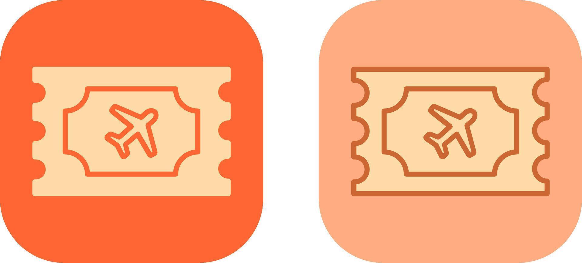 Plane Tickets Icon vector