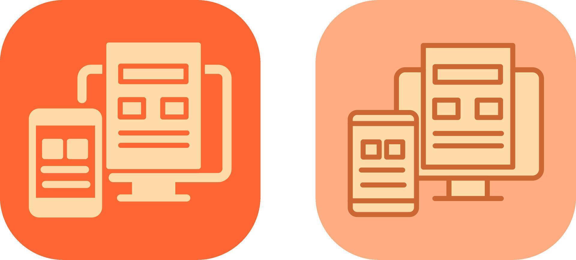 Adaptive Layout Icon vector