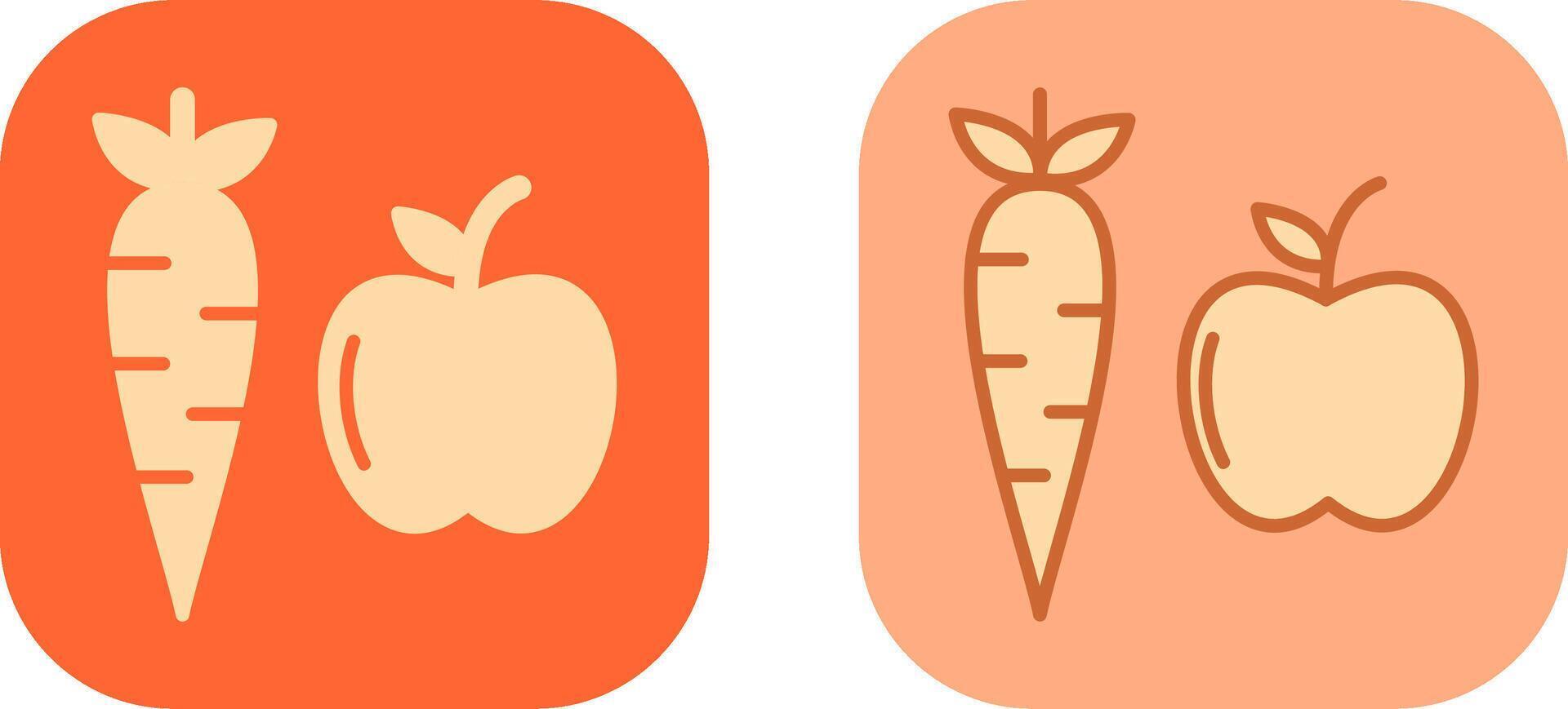 Fruits And Vegetables Icon vector