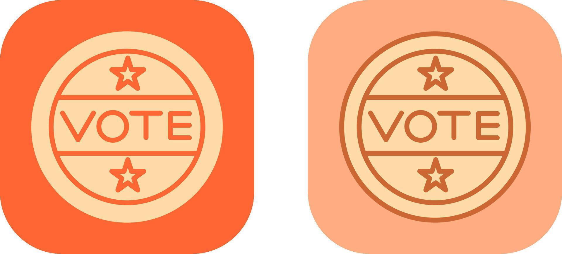 Vote Sticker Icon vector