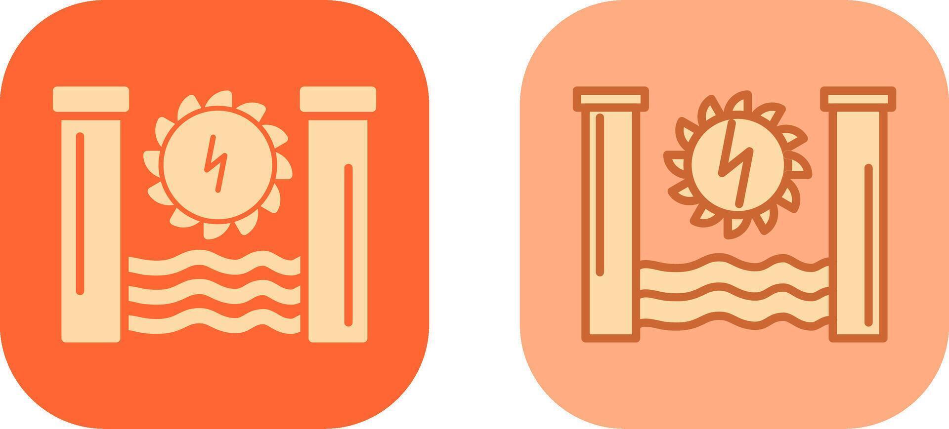 Hydro Power Icon vector