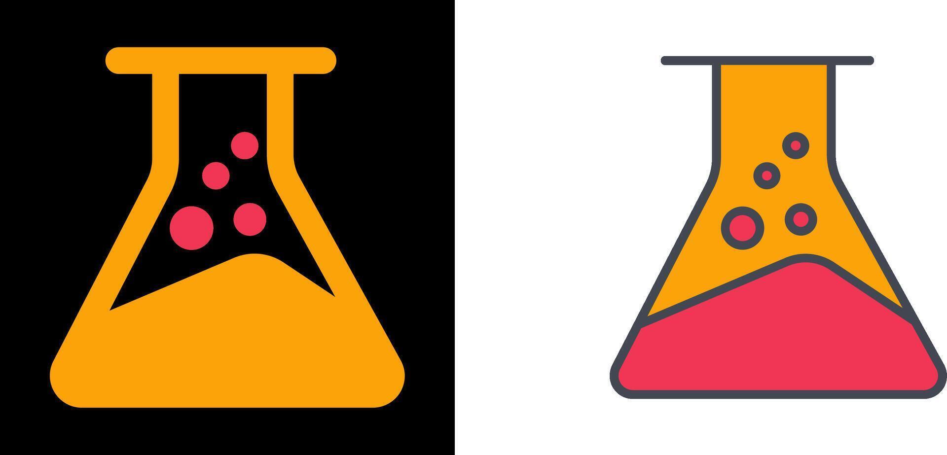 Chemical Flask Icon vector