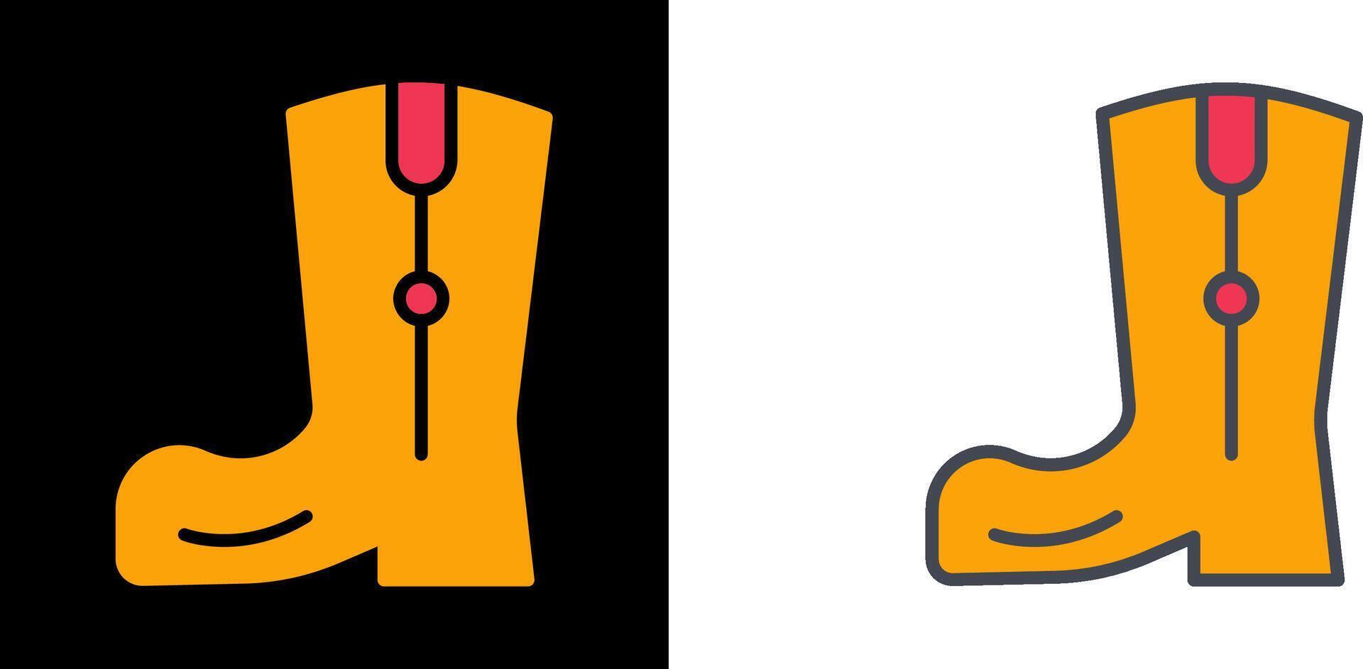 Cowboy Boot Icon vector