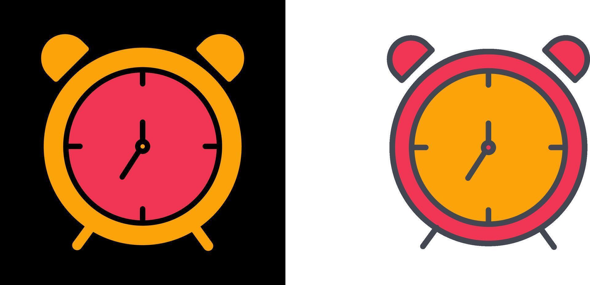 icono de reloj despertador vector