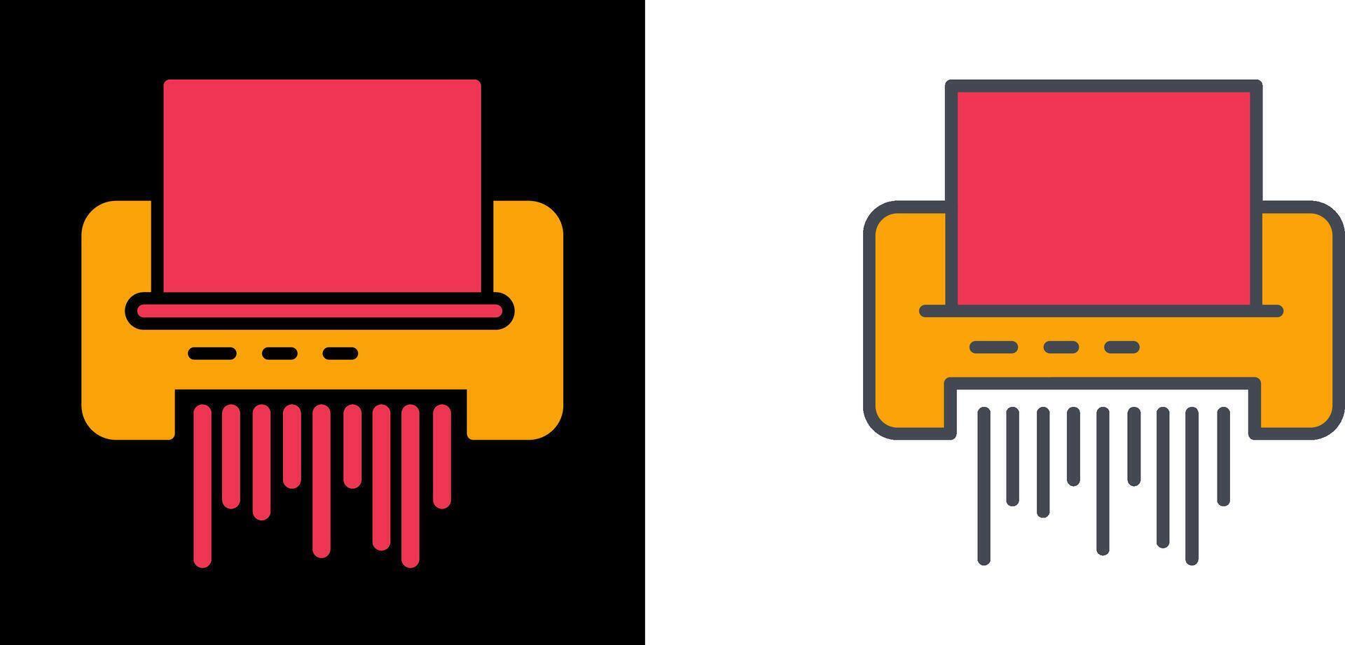 Paper Shredder Icon vector