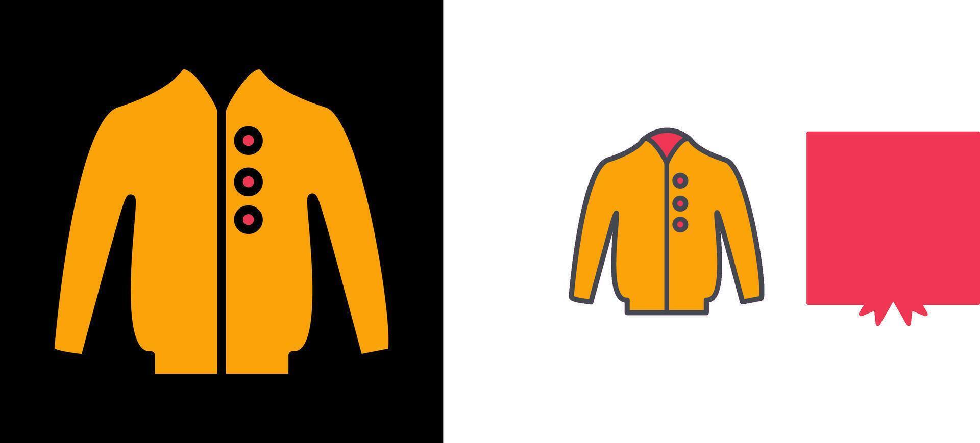 Mens Jacket Icon vector