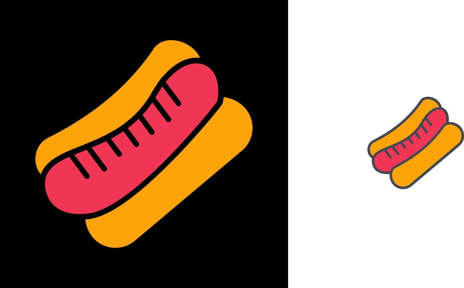 Hot Dog Icon vector