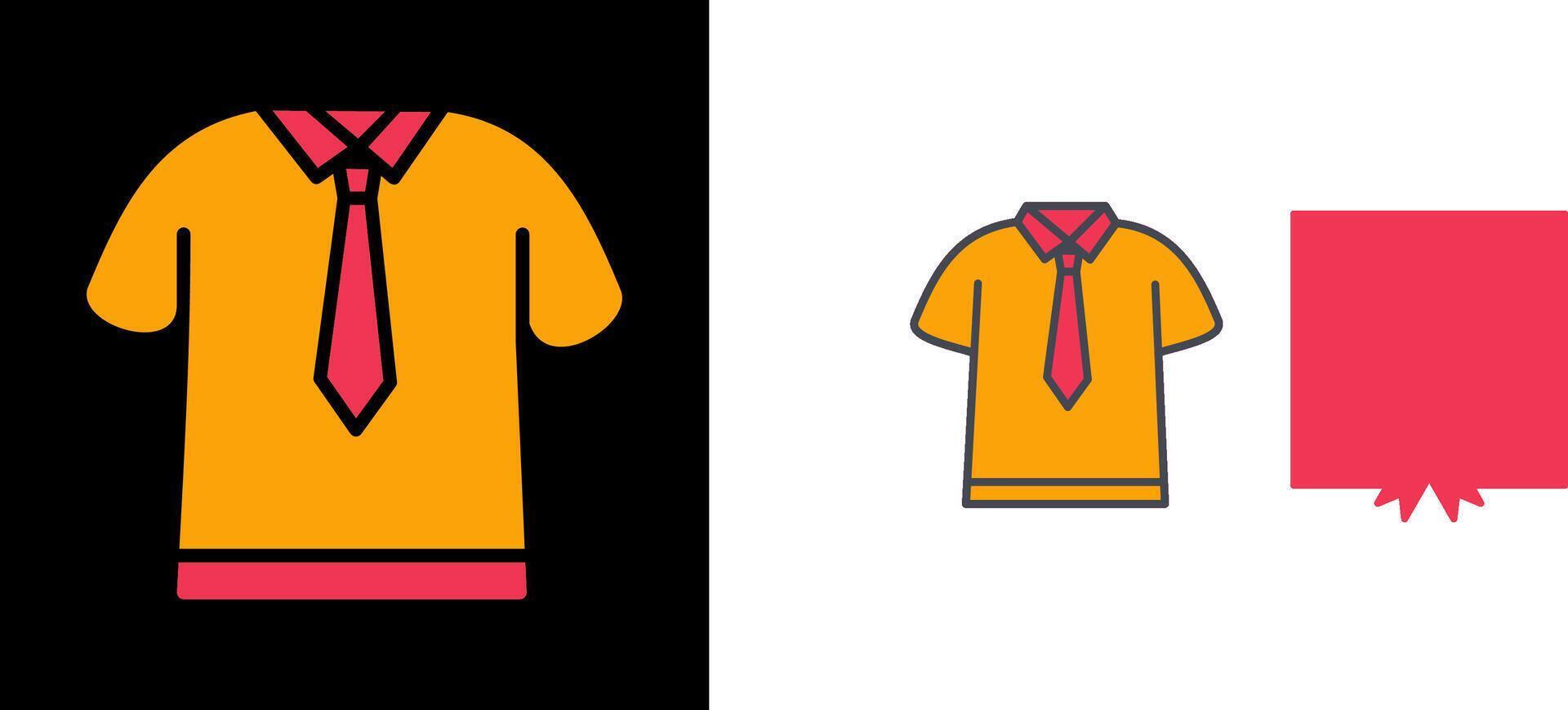 Shirt and Tie Icon vector