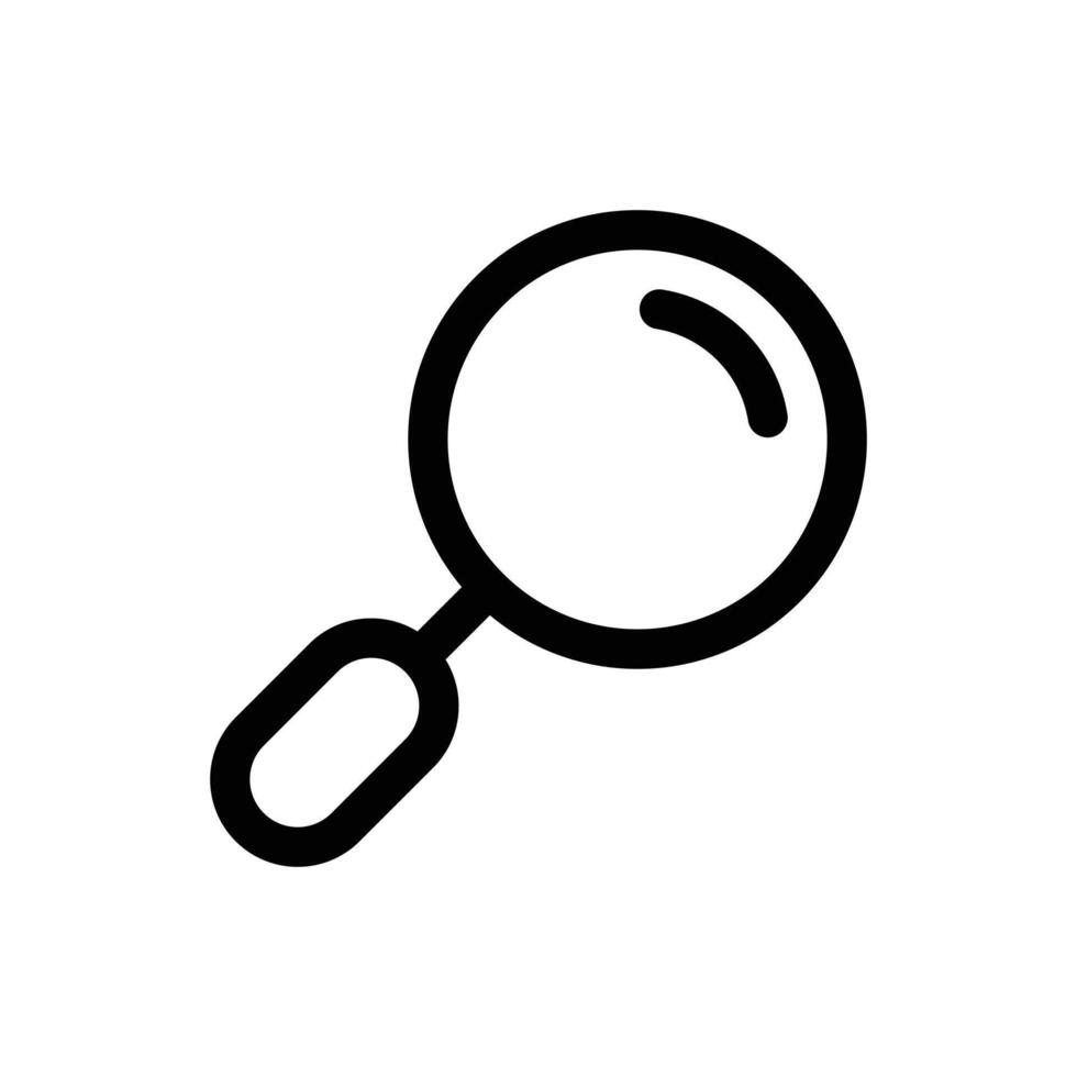 sencillo investigación icono. el icono lata ser usado para sitios web, impresión plantillas, presentación plantillas, ilustraciones, etc vector