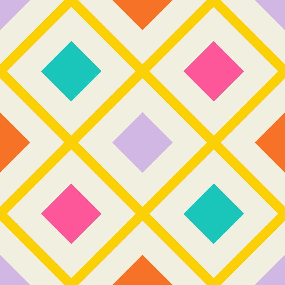Essential geometric printable seamless pattern with abstract Minimal elegant line form stroke shapes in vibrant colors. Modern simple background in minimalist mid century style wall art vector