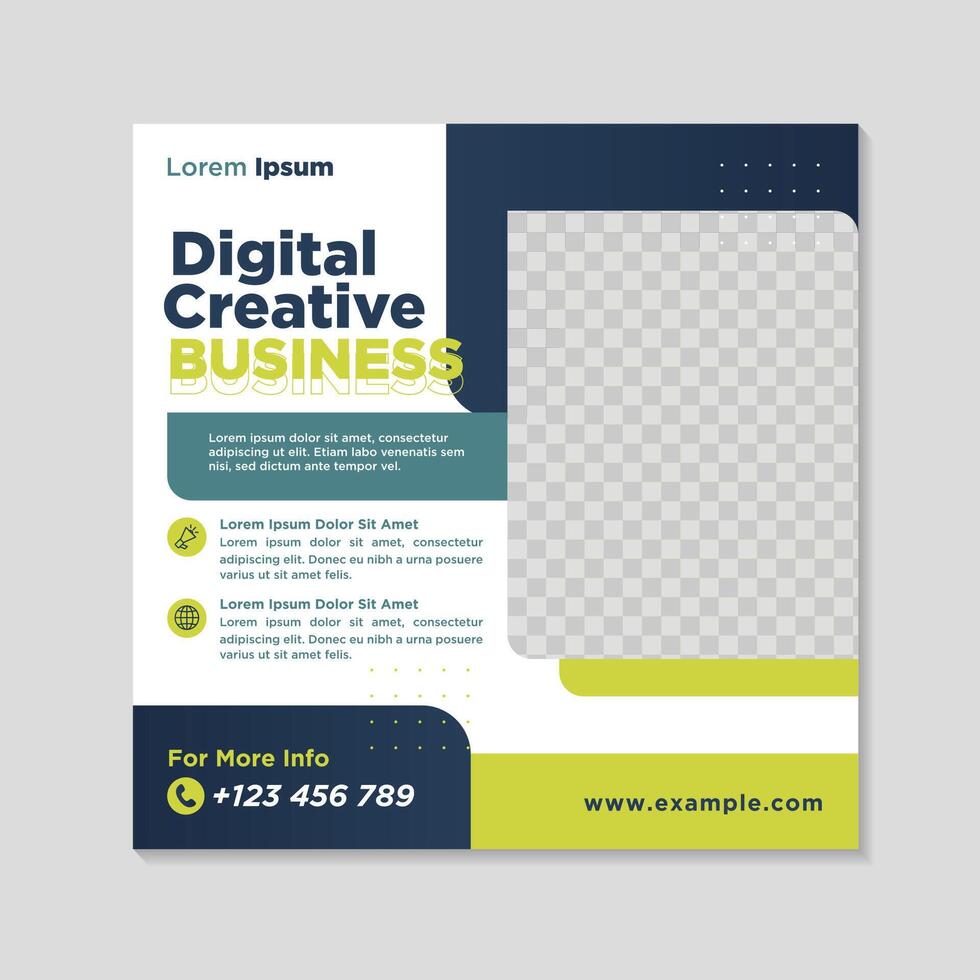 Corporate social media banner template vector