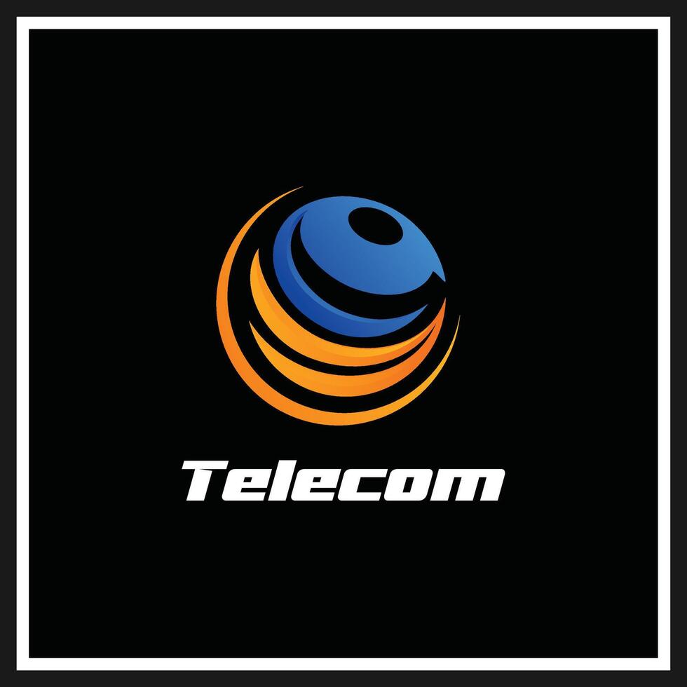 telecomunicaciones logo símbolo espiración vector