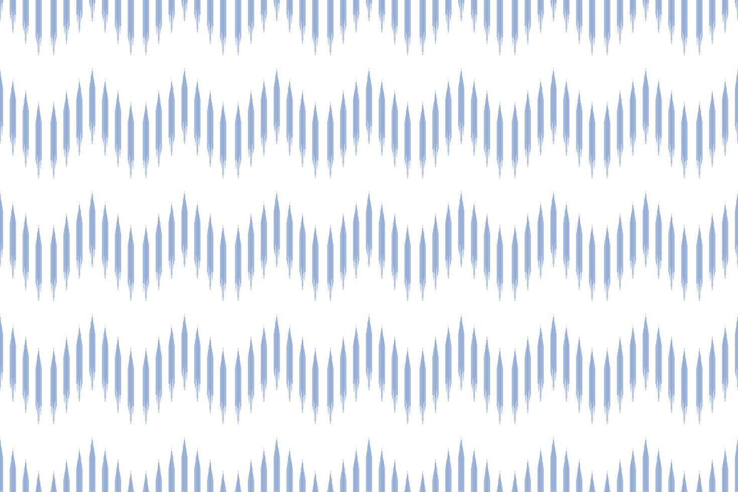 ikat seamless pattern on white background for textile design. Can be used in fabric design for clothes, wrapping, carpet, fashion, textile, fabric, shirt vector