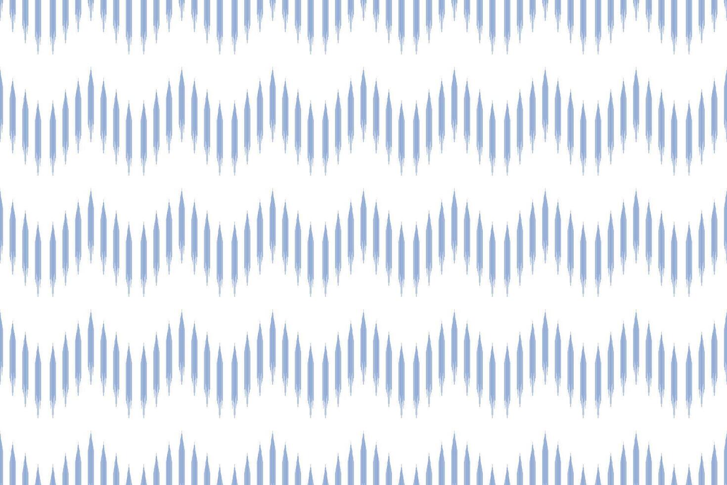 ikat seamless pattern on white background for textile design. Can be used in fabric design for clothes, wrapping, carpet, fashion, textile, fabric, shirt vector