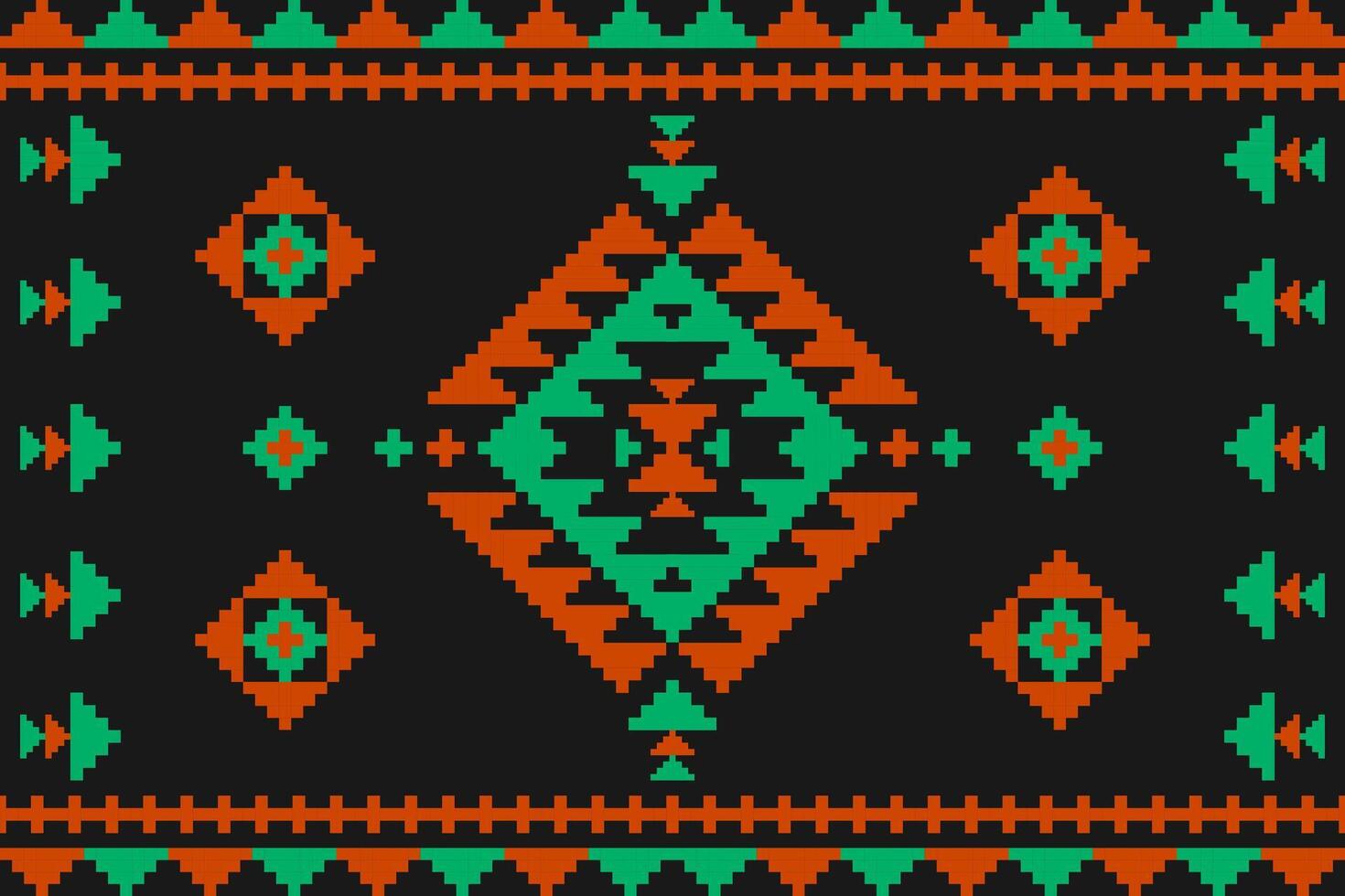 alfombra tribal modelo Arte. geométrico étnico sin costura modelo tradicional. americano, mexicano estilo. diseño para fondo, fondo de pantalla, ilustración, tela, ropa, alfombra, textil, batik, bordado. vector