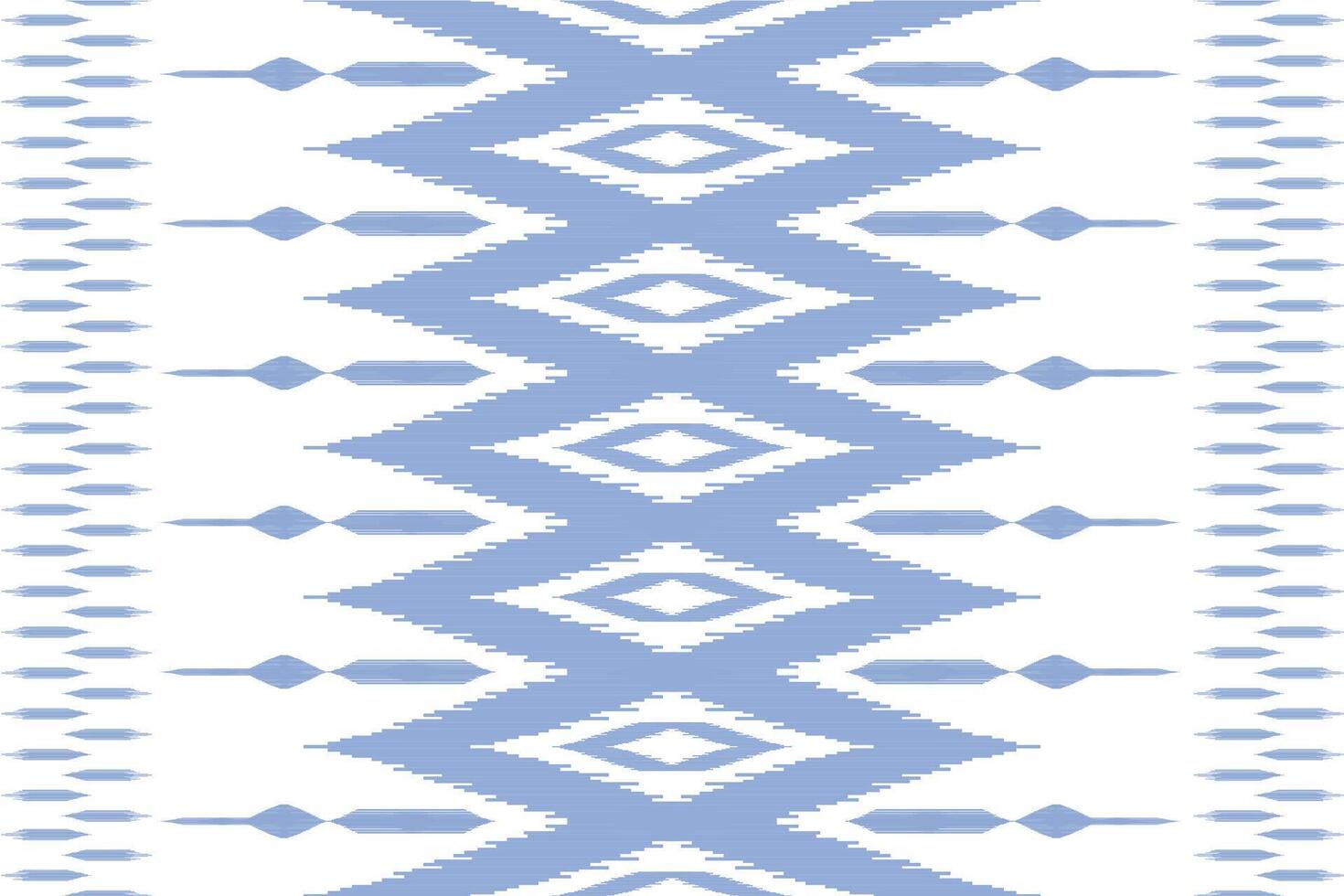 ikat seamless pattern on white background for textile design. Can be used in fabric design for clothes, wrapping, carpet, fashion, textile, fabric, shirt vector