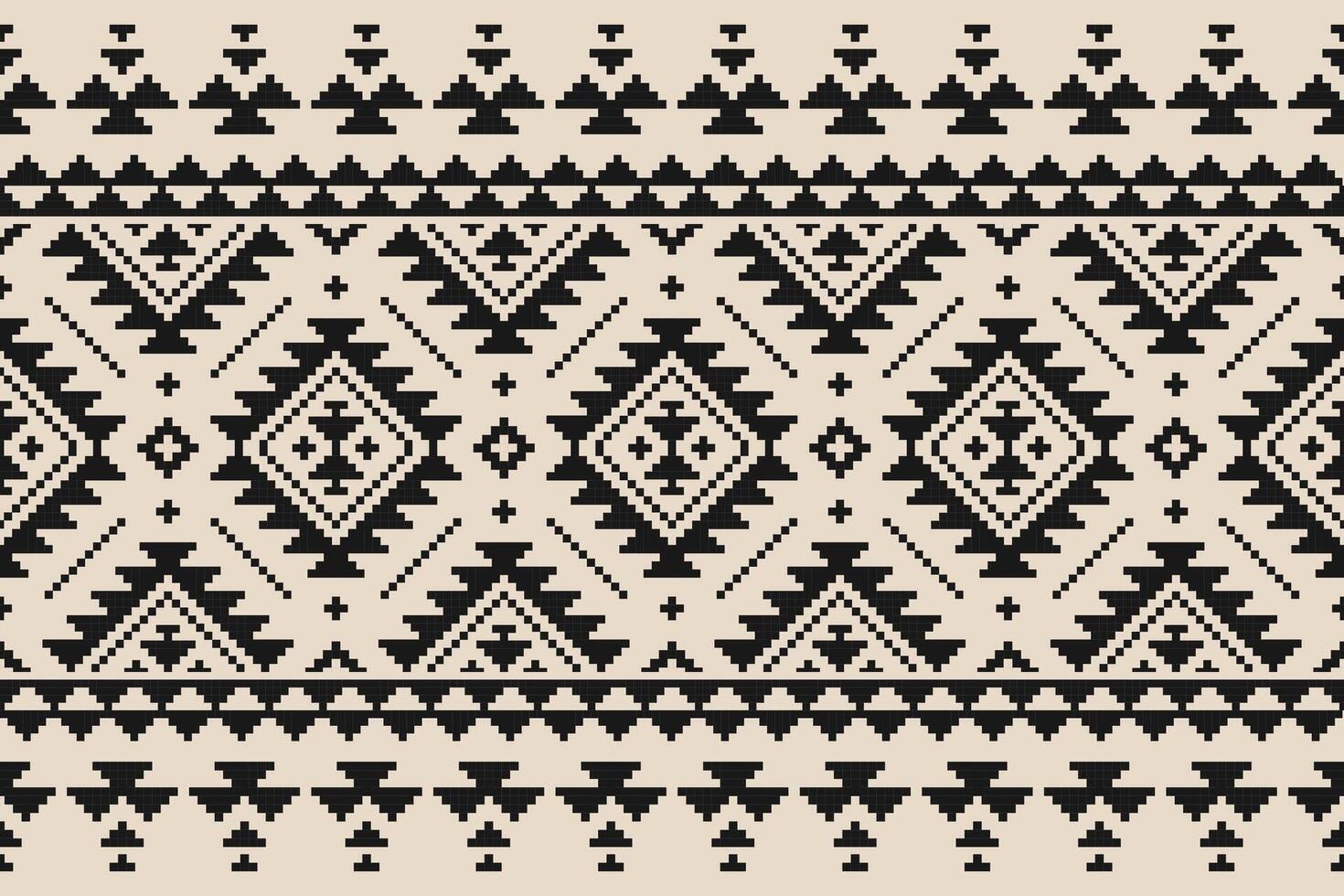 Carpet tribal pattern art. Geometric ethnic seamless pattern traditional. American, Mexican style. Design for background, wallpaper, illustration, fabric, clothing, carpet, textile, batik, embroidery. vector
